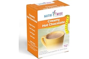 NutriWise - Classic Hot Chocolate | Healthy Diet Drink | High Protein, Gluten Free, Low Carb, Low Calorie, Trans Fat Free, Cholesterol Free (7/Box)