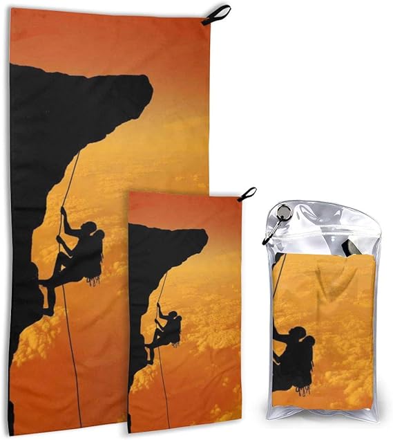 No Branded Microfiber Travel Towel, Rock Climbing