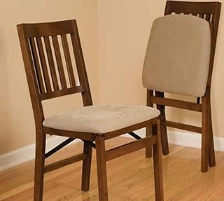 Klappstuhl Kirschbaum-Ausführung (Obstholz, Nerz-Velours)