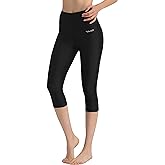 Ubestyle UPF 50+ High Waist Swim Leggings for Women Swim Capris Swim Pant Swim Tights Beach Pants Sun Protective