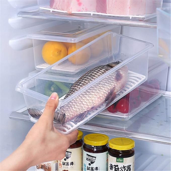 YOMRIC Refrigerador Caja de almacenamiento, Cocina Cuadrado ...