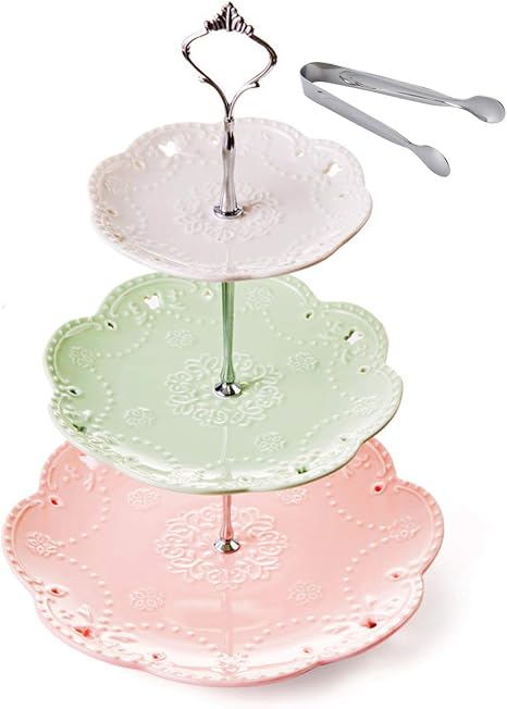 3-Tier Porcelain Cake Stand-Dessert Stand-Cupcake Stand