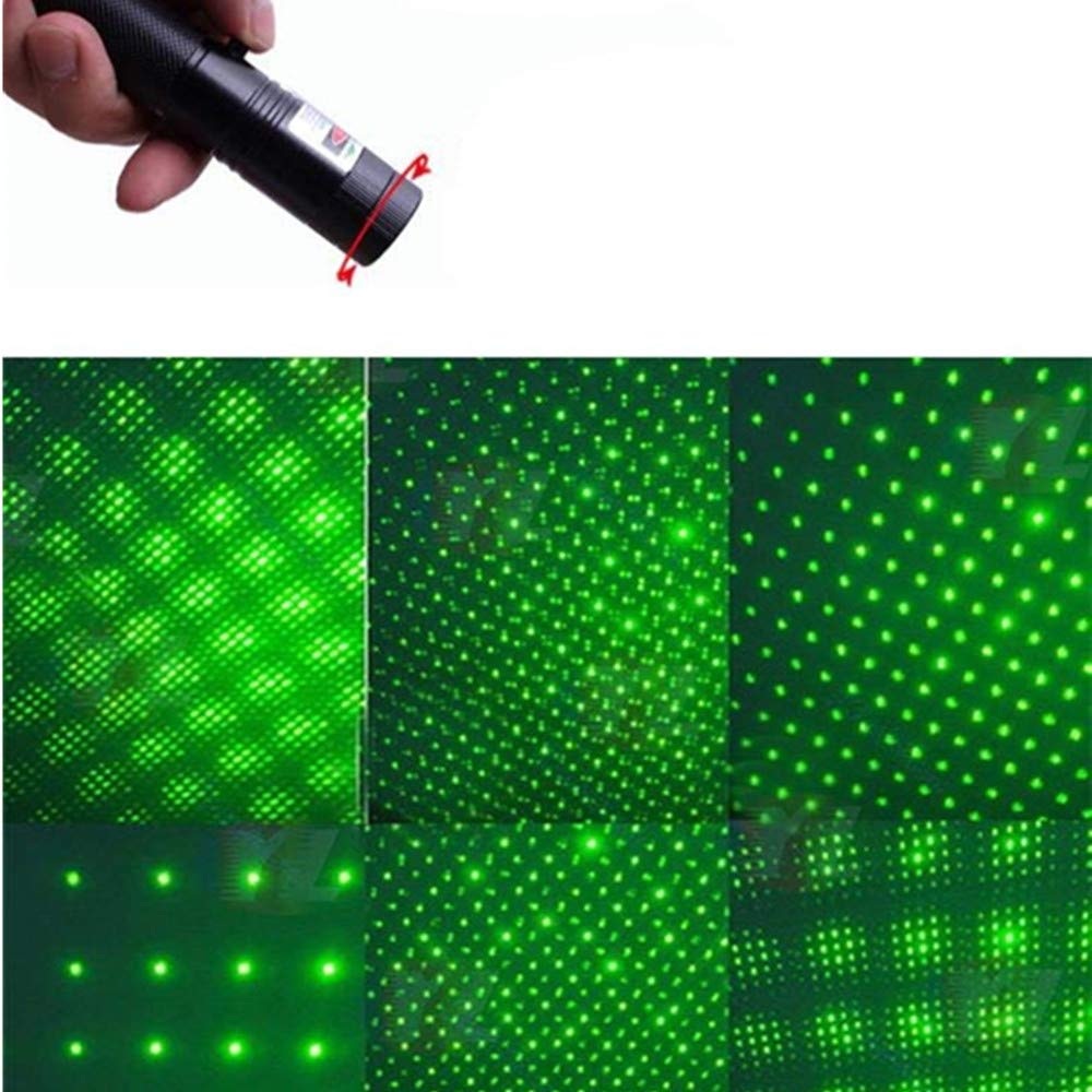 Verkioa Tactical Green Hunting Rifle Scope Sight Laser Pen, Demo Remote Pen Pointer Projector Travel Outdoor Flashlight, LED Interactive Baton Funny Laser Toy