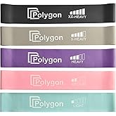 Polygon Resistance Loop Exercise Bands, Workout Flexbands for Physical Therapy, Rehab, Stretching, Home Fitness and More. Nat