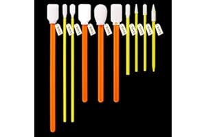CONGGONGGO 10 Type-100Pcs Microfiber Cleaning Swabs Kit - Lint Free & Non-Scratch, Precision Tip for Electronics, Camera Lens, Printer, Gun, Jewelry, Automotive Detailing, Lab Use, Optics (Pointed & Flat Head)​​
