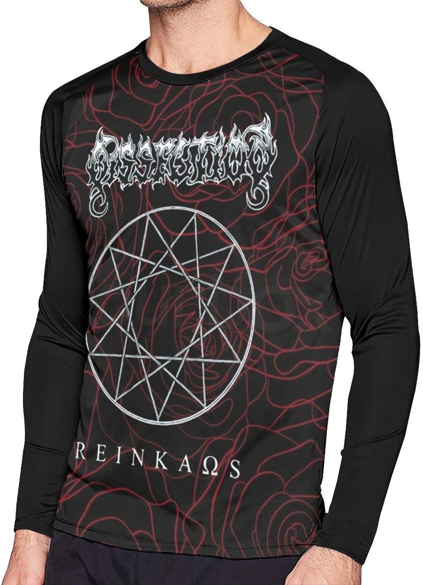 Honghuawenhua Casual Man's Daily Fashion Printed Full Size Music Long Sleeves Tee Shirt Gift