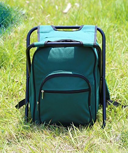 Idolatty Multi-functional Outdoor Folding Stool Double Shoulder With Picnic Package Insulation Package Portable Ice-chair Chairs 2 Persons