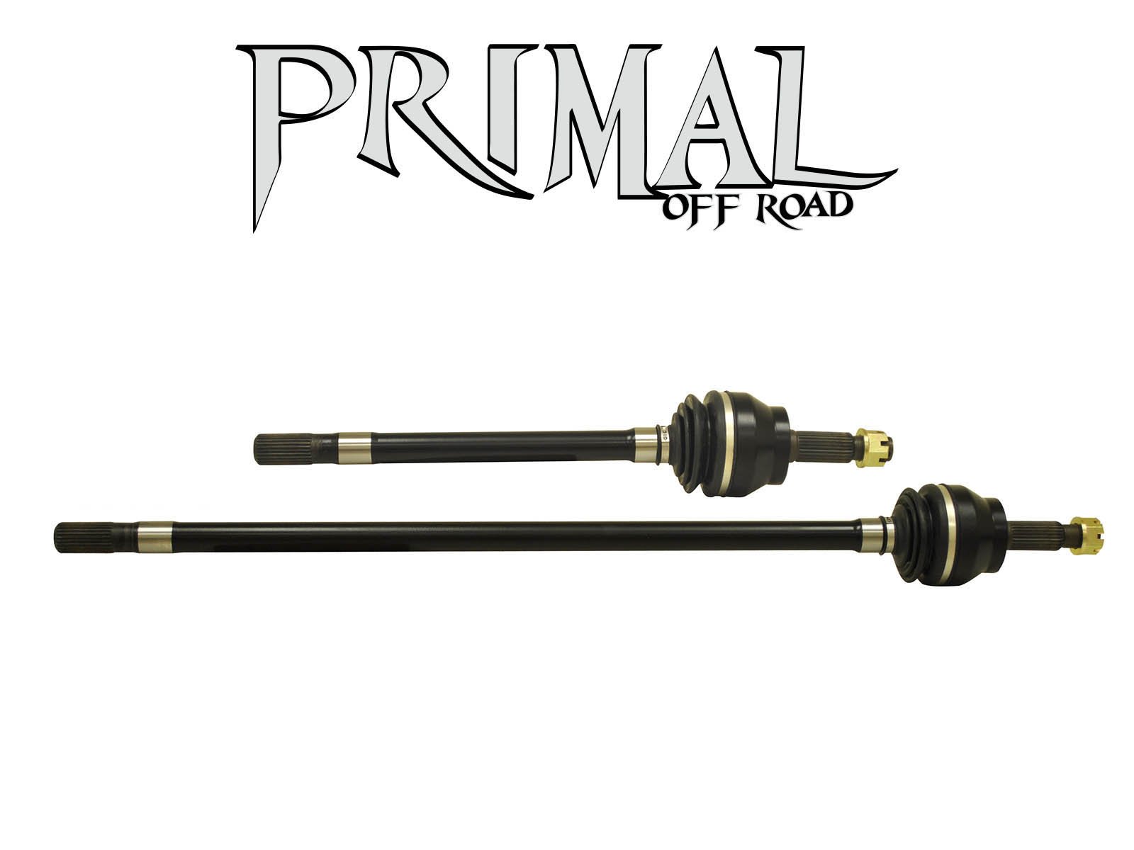 SuperATV Primal Offroad Heavy Duty Dana 44 Jeep Wrangler TJ Front CV Axles (20032006) Comes