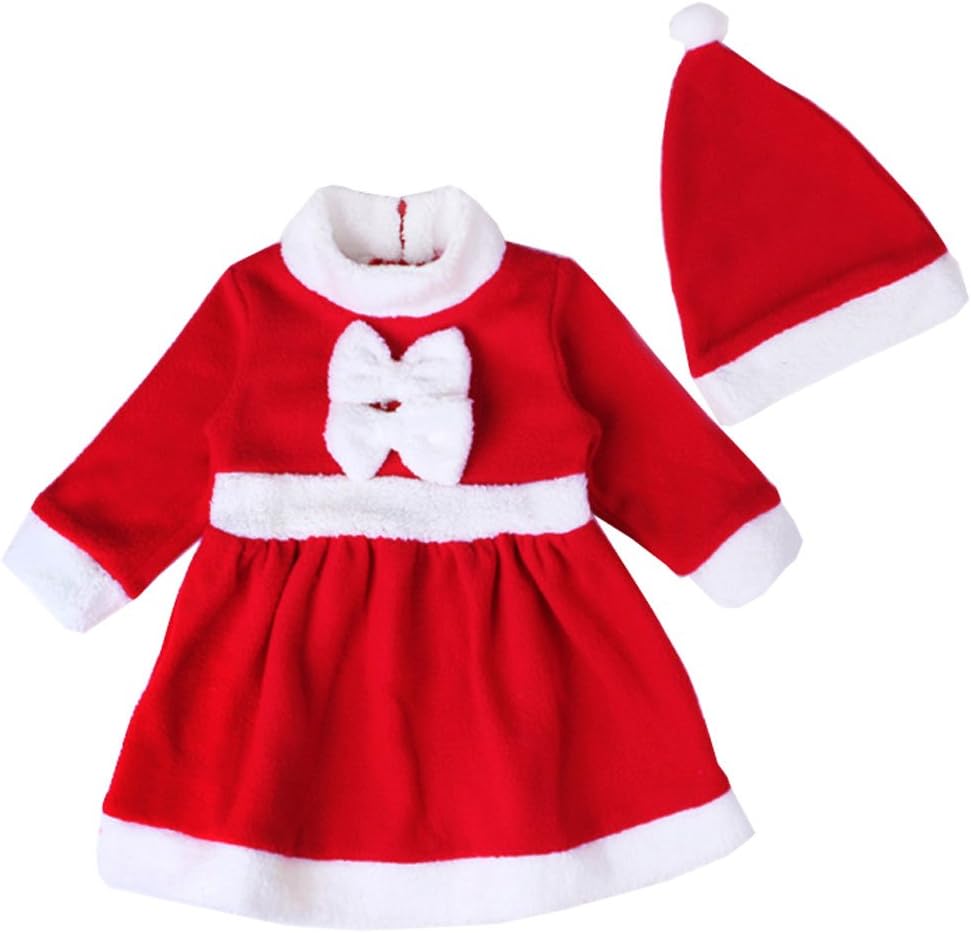 SGBB Baby Girls Santa Claus Christmas Costume Dress