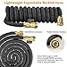 Titan Expanding Garden Water Hose by Premium Leak-resistant Solid Metal Connectors Super Strong and Durable Double Layer Latex Core Design Expandable Flexible and Lightweight For Home Use (25FT)