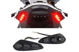 ZOOM TECH Built-in Rear Turn Signal Indicator Lights Lamps Compatible with BMW S1000RR 2023-2025, M1000RR 2023-2024