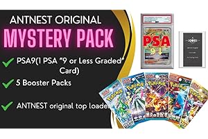 GENERIC Mystery Pack 5 Booster Packs and 1PSA (9Graded or Less Perfect for Display) Pokemon Card Mythic Edition by antnest