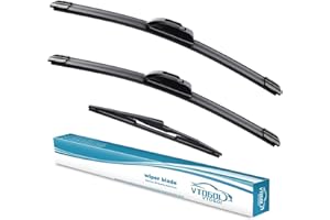 VTOGOI Wiper Blades With Rear Wiper Blades Set For Hyundai Santa Fe 2013-2018 Automotive Replacement Windshield Wiper Blades, That Meet OEM Quality Easy DIY Install 26"+14"+13"(Set of 3)