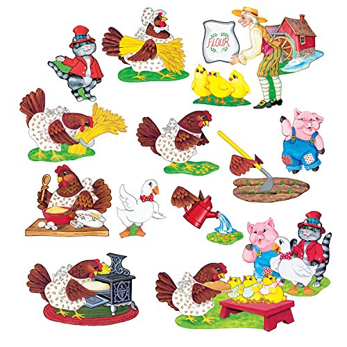 Little Folk Visuals Little Red Hen Felt Figures For Flannel Board Precut