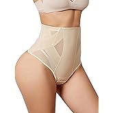 WEICHENS Tummy Control Thongs for Women High Waisted Shapewear Stomach Slimmer Body Shaper Seamless Underwear