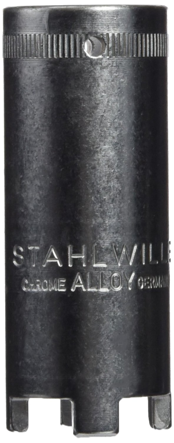 Stahlwille 03810001 3678 Chrome Alloy Steel 4-pin Socket for Mercedes-Benz, 1/2 inch Drive, 2-3/8 inch Size, 72 mm Length, Pack of 5