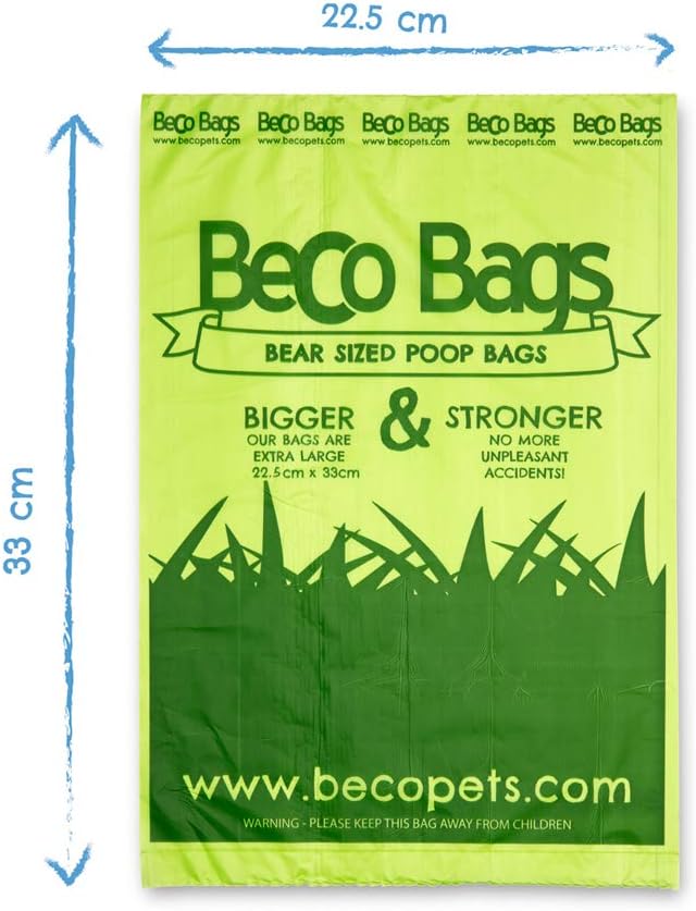 Beco Dog Poop Bags - Strong & Large - 300 Bags (XL Roll) Tissue Box Dispenser, Unscented, for Dog Waste, Multi, 1 count (Pack of 300) - Image 5