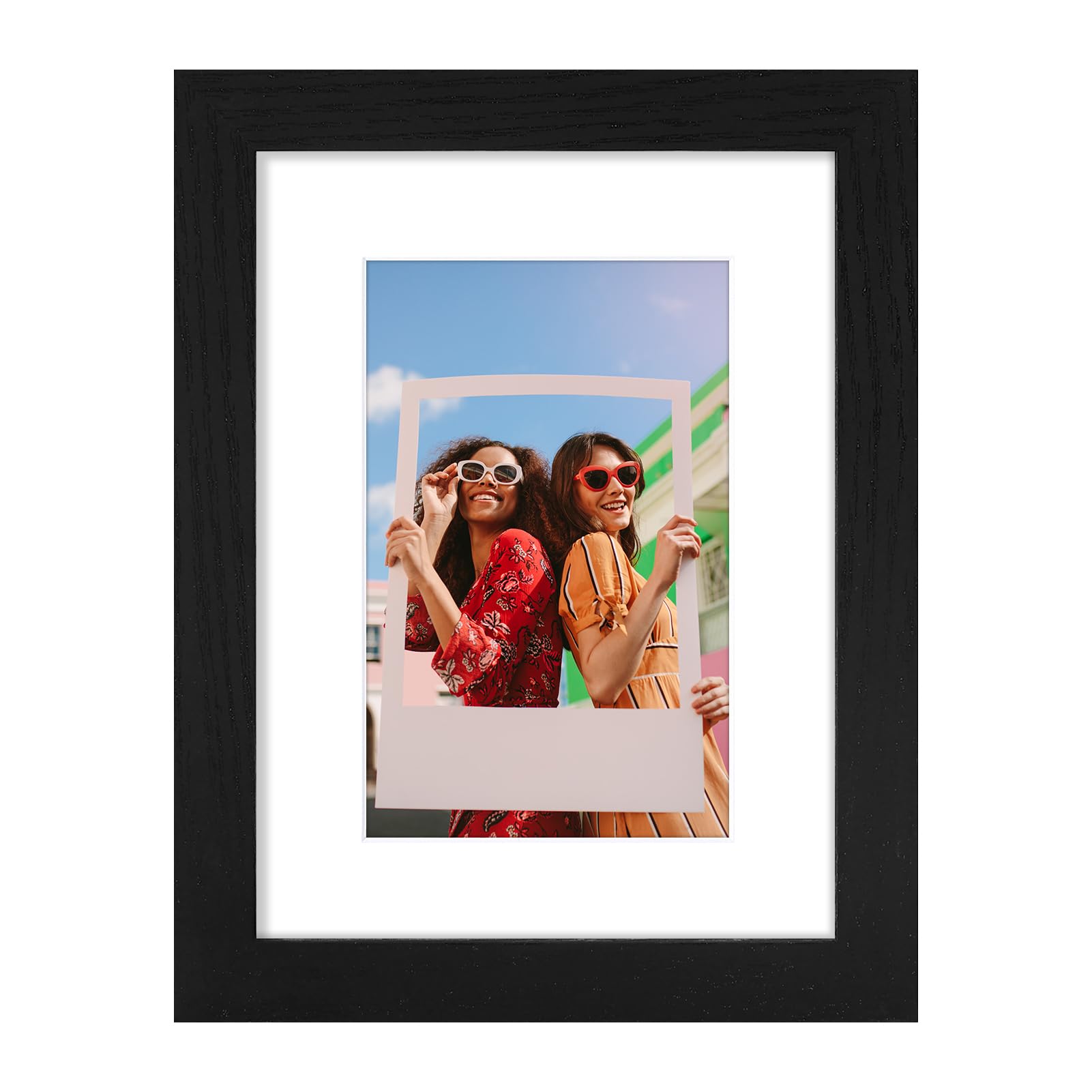 Vittanly 6x8 Picture Frame, Display Pictures 4x6