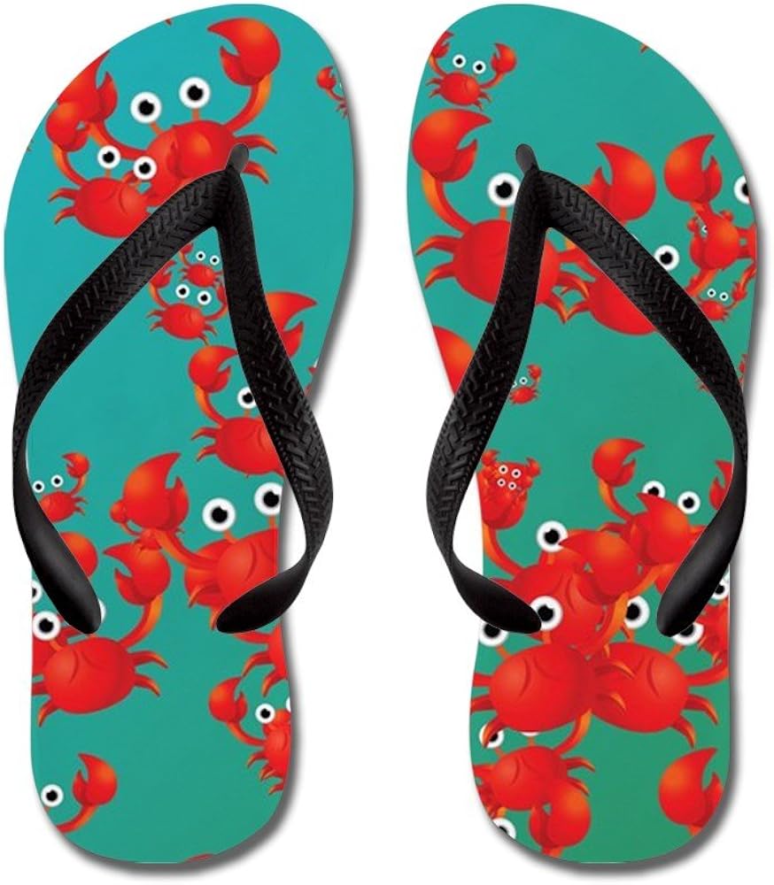 crab flip flops