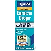 Hyland's Earache Drops, Multi-Symptom Day &amp; Night Relief Ages 4+ 0.33 fl oz | Temporarily Relieves Pain or Itching From Swimmer&rsquo;s Ear, Clogged Ears, and Ear Pain or Itching from Cold, Flu, &amp; Allergies