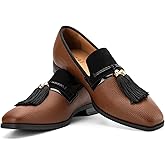 Men's Vintage Velvet Embroidery Noble Loafer Shoes Slip-on Loafer Smoking Slipper Tassel Loafer