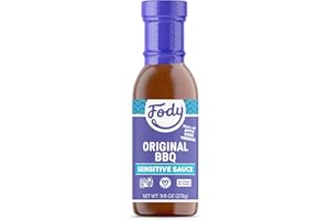 Fody Foods Original BBQ Sauce, 9.8 Oz, Garlic and Onion Free, Low FODMAP Certified, Gut & IBS Friendly, Vegan, Non-GMO, Gluten Free, Kosher