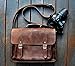 FeatherTouch Leather Camera Dslr Travel Camera Bag 12X9X5 Inches Brown
