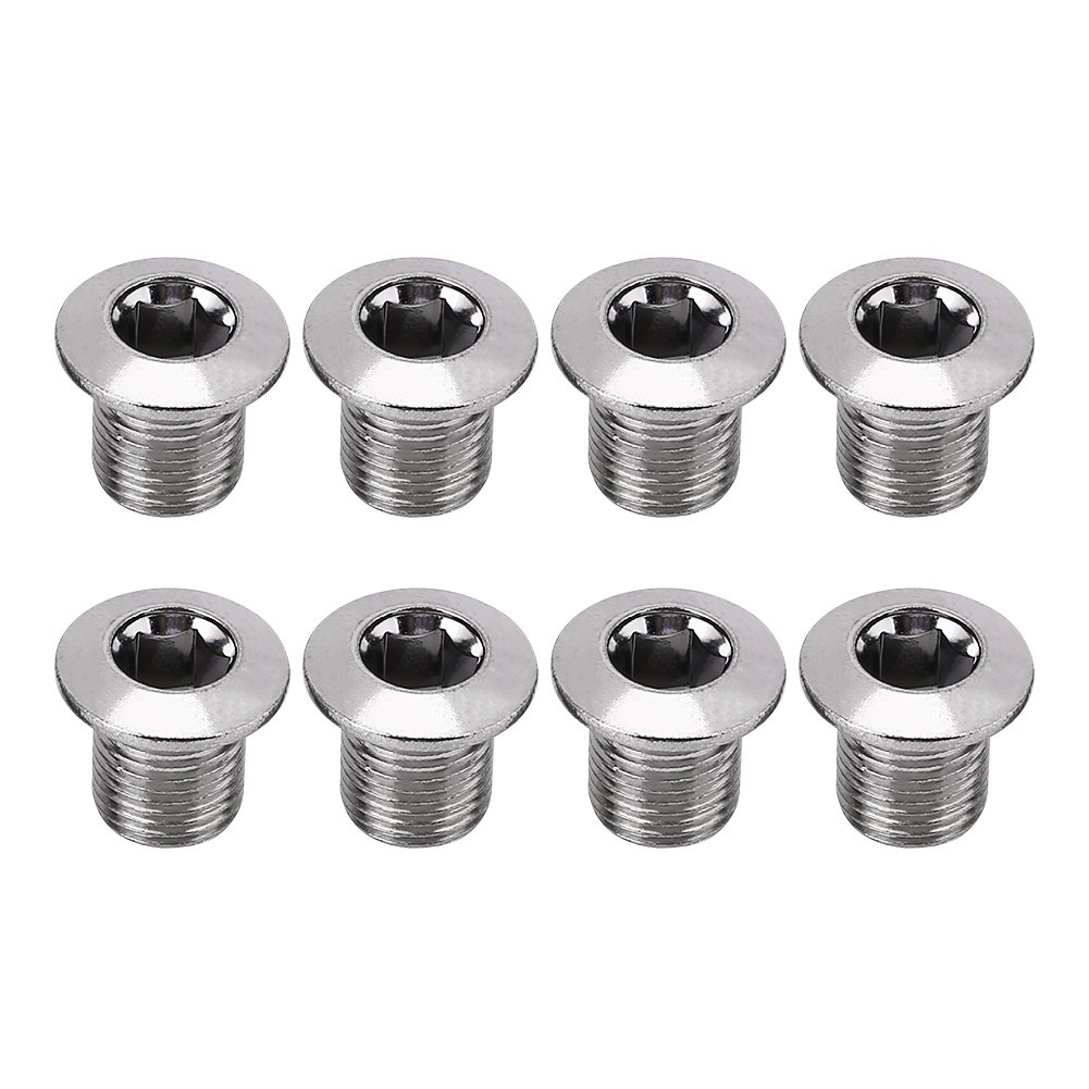 Dioche Crankset Screw, 8Pcs/Pack Mountain Road Bicycles Chain Wheel Crankset Locking Screws Parts