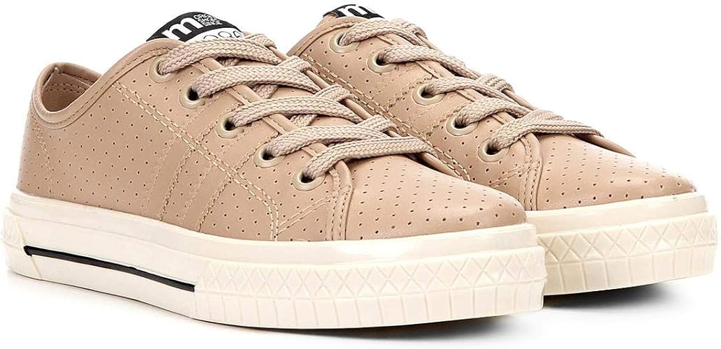 tênis moleca cadarço perfuros feminino