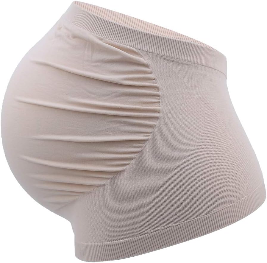 Maternity Belt, Maternity Antenatal Support Belt Breathable Abdominal Pregnancy Band Soft Belly Belt (L-Skin Color) - Image 5