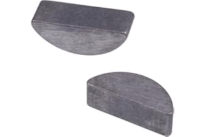 BLUESUNSOLAR 2PCS Woodruff Key 90280-05001-00 902800500100 Replacement for Yamaha 15MLHW 15MSHW 30ELHW 30ELRW 30MLHW 9.9MLHW F15ELHW (2 PCS)