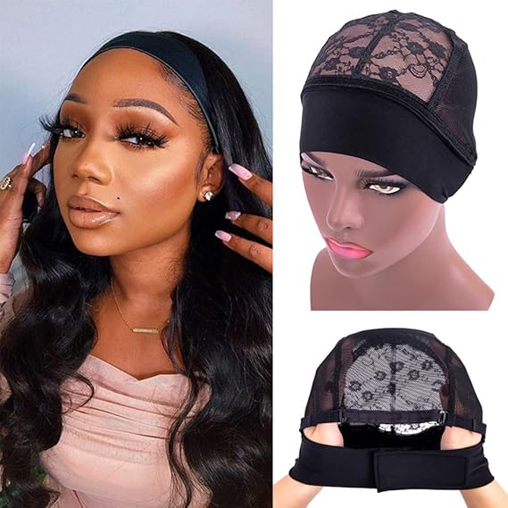 3 PCS Headband Lace Wig Cap for Wig Making lace Wig Cap with Adjustable