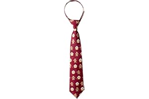 Spring Notion Boy's Printed Christmas Theme Pretied Zipper Tie