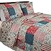 Lavish Home 2 Piece Mallory Quilt Set - Twin