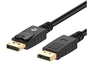 Rankie DisplayPort to DisplayPort Cable, DP to DP, 4K Resolution, 6 Feet, Black