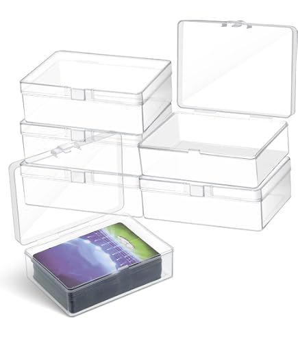 Amazon.com: 5 x Card Storage Case - (100ct) Ultra Pro HINGED Clear