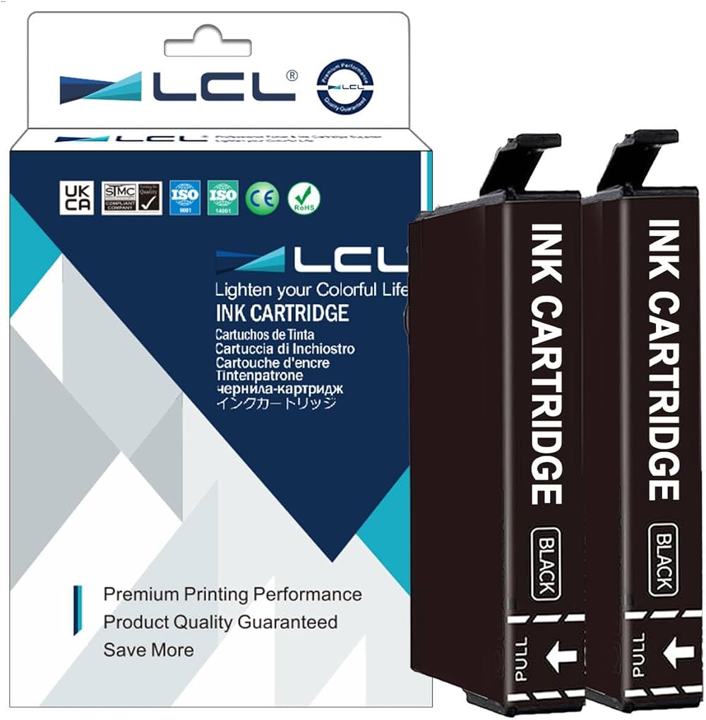 LCL 603 XL Black Ink Cartridges Compatible for Epson Workforce WF WF-2810 XP