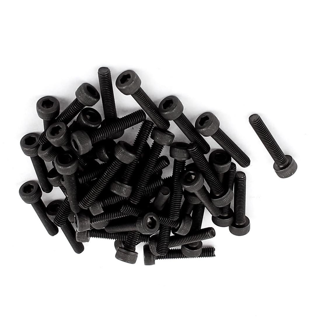 MACHSWON M3x18mm Hex Socket Head Cap Screws Bolts Full Thread 12.9 Grade Alloy Steel Black Oxide Finish Allen Socket Drive Machine Screws 50Pcs — image 1