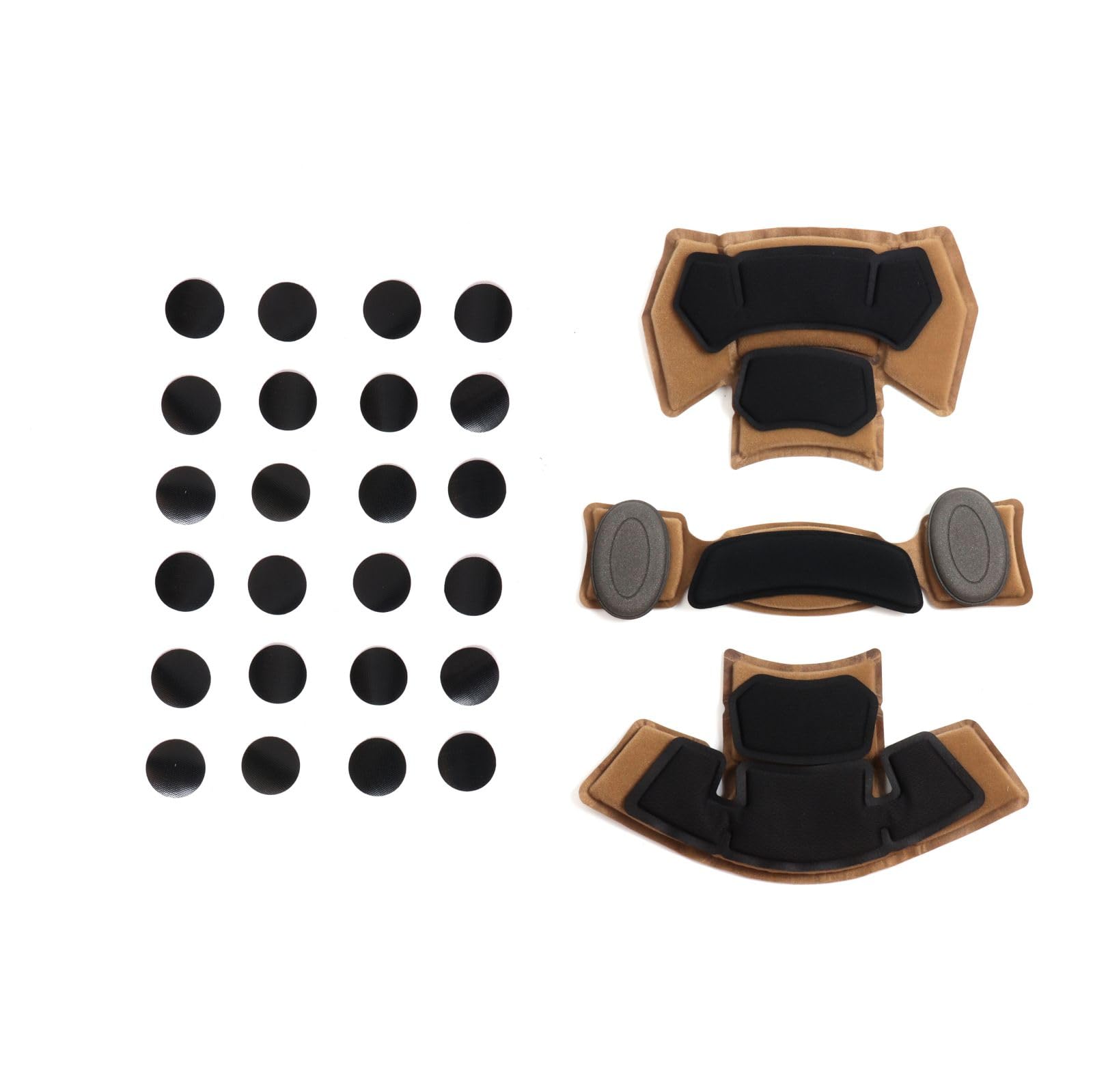 Airsoft Helmet Pads Tactical Helmet Replacement Accessories Soft EVA Foam Insert Motorcycle Padding Kits Bicycle Bike Mats for Costume Cosplay Fast Mich CS Army ACH FMA USMC PASGT (Tan 34PCS)