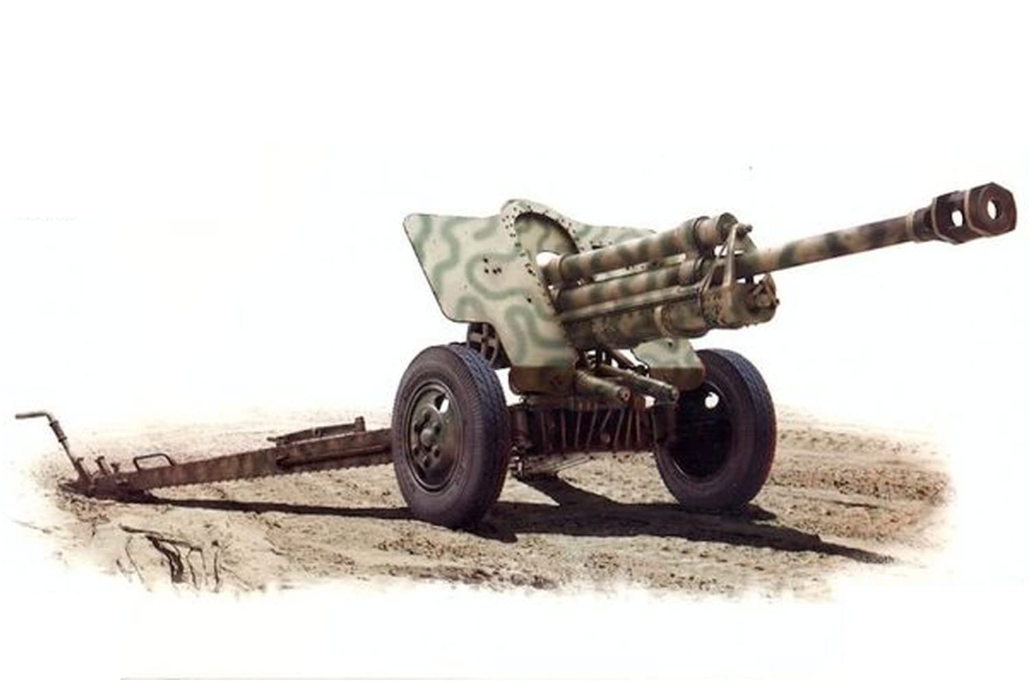 Miniart 1:35 Scale 7.62 cm F.K. 39 German Field Gun Plastic Model Kit (Grey)