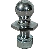 Reese Towpower 7008700 Interlock Trailer Hitch Ball, 1-7/8 Inch Diameter, 2,000 lbs. Capacity, 1 Inch Shank Diameter, 2-1/8 Inch Shank Length