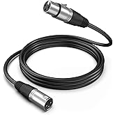 FIFINE L9C Balanced 3-Pin XLR Microphone Cable for Podcast Recording | 5.9ft Male to Female Mic Cord for Studio Recording, Compatible with AM8 K688