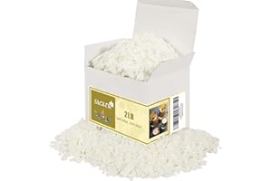 SACATR 2LB Soy Wax for Candle Making, 100% Soy Wax - Natural Candle Wax- No additives and Pure, Premium Quality Candle Wax for Candle Making