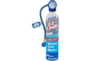 EZ Chill Auto AC Recharge Kit with Leak Sealer Plus, 18oz – Car A/C Refrigerant Refill with Hose & Gauge – Seals Leaks in Hoses, O-Rings & Gaskets, Extends AC Life, Easy DIY Air Conditioning Recharge