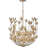 Hinkley Flora Medium Multi-Tier Chandelier, from the Lisa McDennon Collection, Handmade, Hand-Painted, Bulbs Nestled Inside F