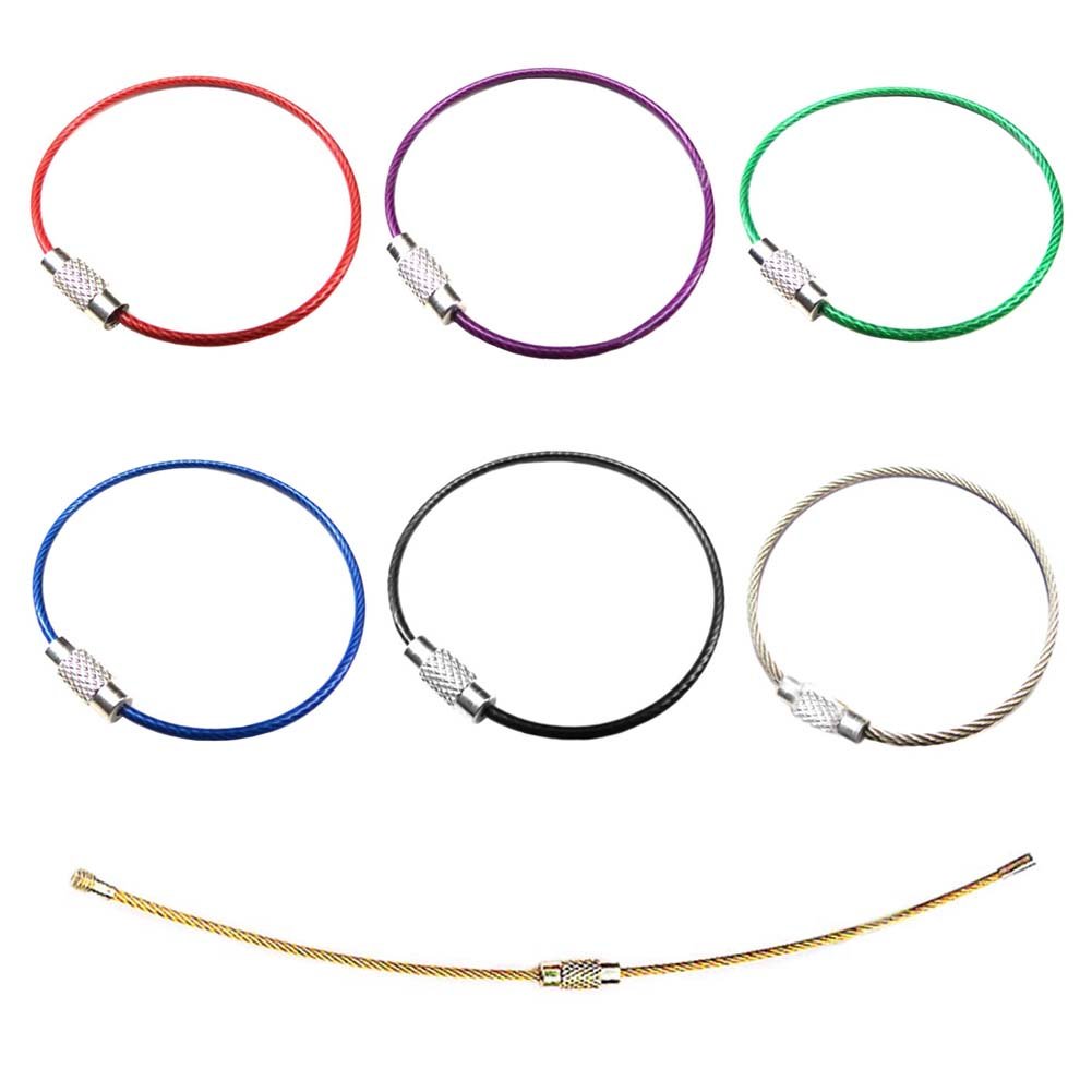 AUFODARA Steel cable, keychain 15 cm (7SX3)