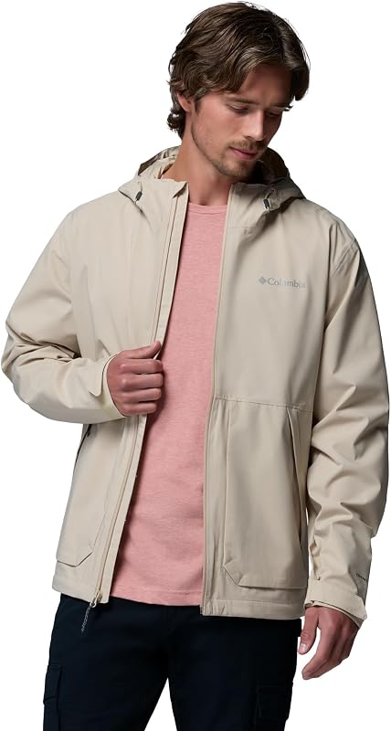 Chaqueta impermeable Altbound para hombre, color fósil antiguo, talla M