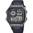 Casio AE1200 Series Black/Green LED Illuminator World Time