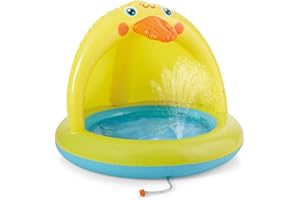 XFlated Shade Baby Pool Sprinkle and Splash Play Pool Outdoor Duck Bathtub of 39 Inches