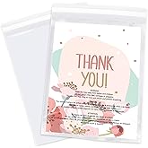 WEPOLY - 6" x 9" (100 Count)- Clear Poly Bags with Suffocation Warning Self Seal for Packaging, Shirts, Clothing & FBA - Permanent Adhesive